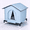 Blue, variant on Outdoor Cat House, Waterproof Weatherproof Insulated Foldable Shelter for Feral Cats