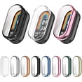 thumbnail image 1 of Paquete de 3 fundas protectoras de pantalla compatibles con Mi Band 8, cubierta de película protectora de TPU suave curvada 3D, cobertura completa HD, marco de parachoques protector antiarañazos, 1 of 4