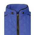 thumbnail image 4 of NE PEOPLE Women’s Quilted Vest – Lightweight Sleeveless Full Zip Up Casual Stand Collar Padding Gilet Jacket with Pockets NEWV40 Royal Blue L, 4 of 7