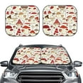 thumbnail image 2 of Naloa Cartoon Mushrooms 2 Piece Foldable Car Sun Shades, Car Windshield Sunshade, Front Window Sunshade for Car, Truck, SUV - Small, 2 of 7
