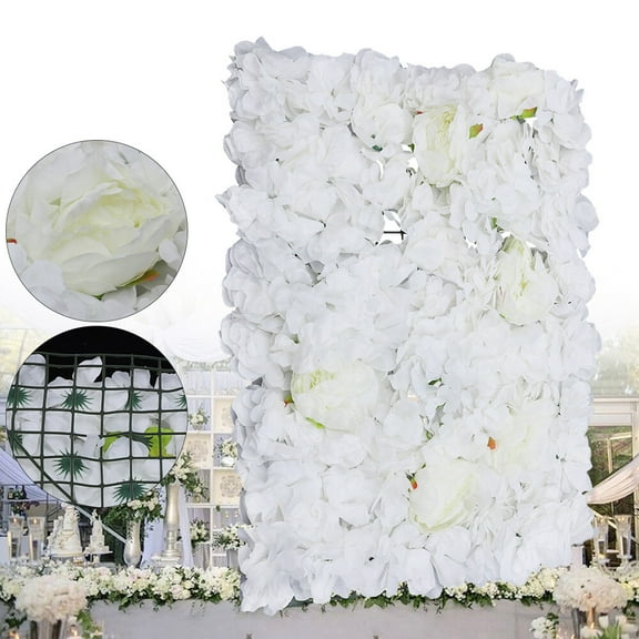 23" x 15" Silk Artificial Hydrangea Flower Wall Panels Wedding Decoration 6Pcs
