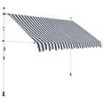 thumbnail image 2 of VidaXL 137.8" x 47.2" Multi-color Striped Manually Retractable Patio Awning, UV Resistant, 2 of 91