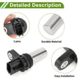 thumbnail image 3 of Sensor de Posición del Cigüeñal Unique Bargains No.23731-6N202 para Nissan Frontier S, SV 2.5 2011-2019, Resistente, Tono Negro Plateado, Sensor CKP de Motor, Metal Plástico, 1 Pc, 3 of 6