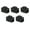 Black, variant on 5Pcs Rj45 CAT6 Pass Through Connector For Office Home Data Center Installation