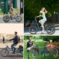 thumbnail image 5 of Lilypelle 24" 26" 3 Wheel Electric Tricycle for Adults, 350W 36V 7 Speeds Motorized Electric Trike Three Wheel Electric Bikes Bicycle with Large Basket for Women Men, 5 of 13
