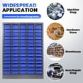 thumbnail image 2 of Muweixin 75 Drawer Parts Cabinet, Heavy Duty Metal Storage Cabinet with Blue Plastic Drawers, Tool Organizer Cabinet for Garage, Workshop, Auto Repair Shop, Hardware Store, Small Parts Storage, 2 of 7