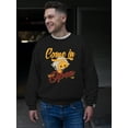 thumbnail image 2 of Welcome Vibes - Open Sign Emoji Graphic Men's Sweatshirt, 2 of 4