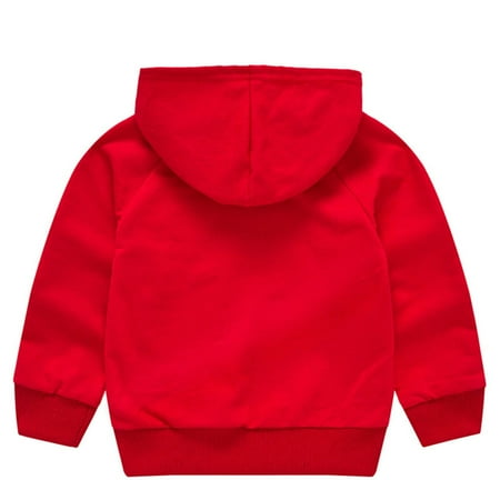 

Dadaria Toddler Sweatshirt 3-8 Years Children s Print Hooded Pullover Boys And Girls Sweater Santa Claus Children s Jacket Long Sleeve Sweatshirt Red 5-6 Years Toddler