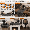 thumbnail image 6 of Halloween Decorations Set Halloween Party Decor Supplies - Round Tablecloth, Table Runner, Fireplace Mantel Scarf, Lamp Shade Cover, Banner, 3D Bat, 6 of 7
