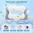 thumbnail image 4 of Vccoem Cervical Neck Pillow for Pain Relief - Ergonomic Memory Foam Pillows for Sleeping, Cooling Side Sleeper Pillow for Neck Support, Contour Orthopedic Bed Pillow for Back Stomach Sleepers, 4 of 7