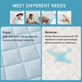 thumbnail image 2 of 2/3Pcs Waterproof Fitted Sheet Set, Breathable Mattress Protector with Envelope-style Pillowcases, Microfiber, Wrinkle Resistant, 2 of 5
