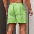 thumbnail image 5 of Casual Shorts for Men 2026 Summer Lightweight Elastic Waist Relaxed Fit Paisley Print Beach Shorts with Pockets, 5 of 8