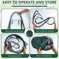 thumbnail image 6 of Ikoopy Mini Greenhouse Waterproof Pop Up Greenhouse Clear PVC Greenhouse Cover with Nails and Carrying Bag Portable Small Greenhouse for Outdoor Fruits Shrubs Vegetables, 6 of 11