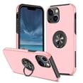 thumbnail image 2 of For Motorola Moto G Play 2024 Hybrid Military Grade with Flat Metal Ring Stand 360° Rotation Kickstand Hard PC Back Slim Fit Phone Case Cover by Xpression - Pink, 2 of 8