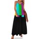 thumbnail image 1 of Vestido sin mangas de TV con barras de colores, vestido de fiesta, vestido de verano para mujer, 1 of 7