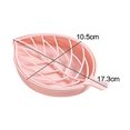 thumbnail image 4 of 6 Pcs Plastic Leaf Shape Soap Box Dish Soap Storage Plate Tray Holder Case Container For Bathroom Bathroom Kitchen Counter Or Sink (blue, Pink, Green), 4 of 4