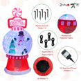 thumbnail image 3 of 7.87ft Christmas Inflatable Candy Snowman Glitter Ball with Colorful LED Light,Embrace Snowman and Christmas Tree,  ‘’Merry Christmas‘’ Slogan，Indoor Outdoor Decoration, 3 of 8