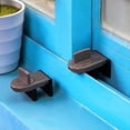 thumbnail image 4 of Bloqueador gris para puertas correderas y ventanas para seguridad y antirrobo del bebé (2 piezas) Gris auspicioso, 4 of 4
