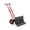 Red, variant on Snow Shovel with Wheels, 29" Heavy Duty Steel Snow Pusher Shovel with Adjustable Handle and 5-Position Angled Blade for Driveway, Sidewalk, Pavement