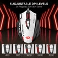 thumbnail image 2 of Mouse gamer Redragon M908 con cable, RGB, 24.000 DPI, 2 of 9