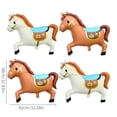 thumbnail image 2 of 4 Pack Cartoon Aristocratic Horse Foil Balloons, Party Decorations, Birthday Supplies, Party Balloons For Kids, Festive Events, 4Pc Horse Balloons, 2 of 6
