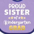 thumbnail image 4 of Inktastic Proud Sister of a Kindergarten Grad Girls Baby Bib, 4 of 4