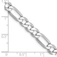 thumbnail image 2 of 14K White Gold Flat Figaro Chain Bracelet 8", 2 of 3