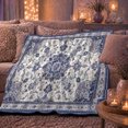 thumbnail image 6 of Autumn Harvest Mandala Design, Cozy Friendship Quote Scene, Warm Flannel Blanket for Living Room and Reading Nook, Art Lovers Thanksgiving Gift, Artistic Home Decor, 6 of 9
