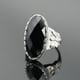 thumbnail image 5 of Anillo de ópalo de acero de titanio para hombres y mujeres, joyería europea y americana, anillo de gemas exageradas de pareja clásica dominante retro, 5 of 6