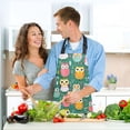 thumbnail image 6 of Owls and Plant 5 Pcs Kitchen Set Heat Resistant Oven Mitts and Non-Slip Pot Holders with Adjustable Cooking Apron, 6 of 6