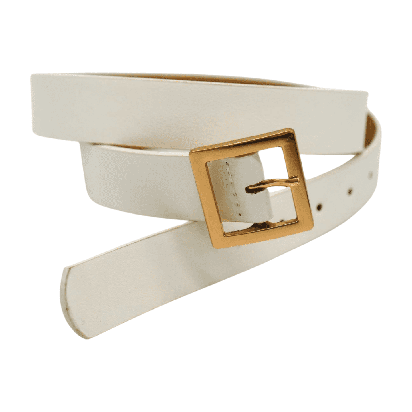2982 White Belts For Women With Gold Buckle Faux Leather Fashion Casual Buy Women main image 4