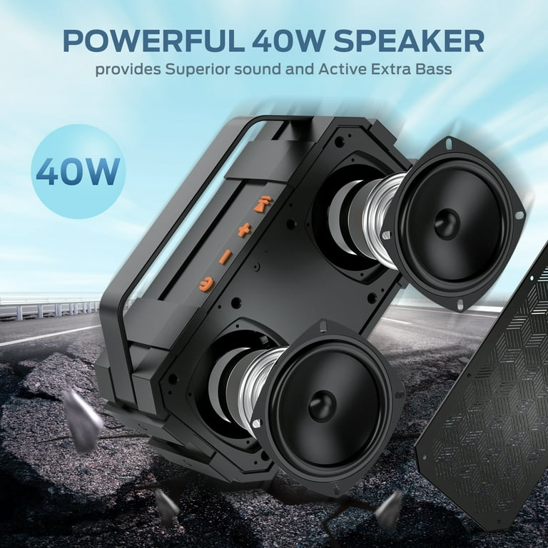 2022 New Speaker Booms Box 3 High Power 40W Subwoofer Portable