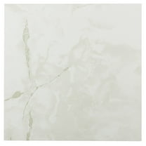 Simple Elegance by Ben&Jonah Platino Classic White with Grey Veins 12" x 12" Self Adhesive Vinyl Floor Tile - 20 Tiles - 20 sq. ft.