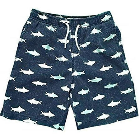 

Little Boys Quick Dry Beach Board Shorts Swim Trunk Swimsuit Beach Shorts With Mesh Lining (Light Blue Sandals 12/14)