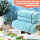 thumbnail image 4 of Juego de toallas de baño de algodón de 2 piezas, tamaño 70 * 140 cm, toallas de baño livianas y altamente absorbentes, 4 of 5