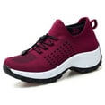 thumbnail image 6 of Tvtaop Womens Slip On Sneakers Breathable Walking Shoes Knitted Comfort Wedge Platform Loafers Fashion Sock Shoes, 6 of 9