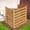 Wood Color, variant on MOPHOTO Outdoor Wood Fence Panels Fence Privacy Screen, Air Conditioner Fence Trash Can Fence Pool Equipment Enclosure Fence, Fence Panels for Outside, 36" L x 36" W x 36" H, 3 Panels