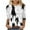White#01, variant on JTZGDY Cute Cat Print Summer T-Shirts for Women Loose Fit Dressy Casual 3/4 Length Sleeve Crewneck Graphic Tunic Tees Blouse Trendy Comfy Pullover Tops Orange S