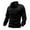 Black, variant on Men's Casual Loose Solid Color Shirt Jacket - Lapel Long-sleeve Button Casual Workwear Jacket, Black, Size L