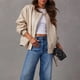 thumbnail image 4 of Chaquetas de Oversize para Mujer, Estilo Motero, de Ante Sintético, Ideales para Otoño e Invierno Estilo Y2K L, 4 of 8