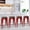 Red, variant on Dkelincs 24 inch Metal Bar Stools Set of 4 Stackable Backless Counter Height Kitchen Dining Bar Chair Wood Seat, Red