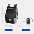thumbnail image 3 of Mochila plegable para viajes al aire libre, impermeable, deportes, senderismo, mochilas (negro) Tmvgtek Para Estrenar, 3 of 3