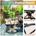 thumbnail image 6 of Sophia & William 7-Piece Outdoor Patio Dining Set Metal Swivel Chairs and Table Furniture Set with Cushions for 6, Beige, 6 of 10