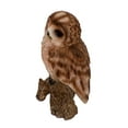 thumbnail image 3 of Garden Decor Animal Statue Small Tawny Owl On Stump, 3 of 5