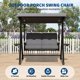 thumbnail image 4 of Garvee columpio de 2 plazas con base, toldo ajustable, cojines gruesos removibles y portavasos para patio, porche o jardín, 4 of 8