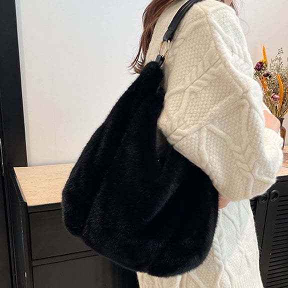 Babysbule Women's Tote Bag Large Capacity Versatile Shoulder Crossbody Handbag Fall Winter Casual Daily Purse