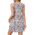 thumbnail image 4 of Fantaslook Summer Dresses for Women Casual V Neck Sleeveless Sundresses Floral Beach Short Dress with Pockets, 4 of 8