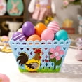 thumbnail image 6 of Yhmxh Easter Egg Buckets Colorful Felt Baskets, Empty Adorable Easter Pails Easter Decorative Gift Treat Boxes Chicken Shape Gift Baskets for Egg Hunt Holiday Party Favors Gifts Decorations Supplies, 6 of 6
