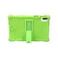 thumbnail image 3 of Dteck Case for Samsung Galaxy Tab A8 10.5-inch X200 X205,Shockproof Soft Silicone Case Kickstand Rubber Shell Protective Cover,Green, 3 of 4