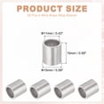 thumbnail image 2 of Uxcell Aluminum Crimping Loop Sleeve, Wire Rope Stop Sleeve Round Crimp Ferrules for Wire Rope and Cable 3/8"(10mm), 2 of 7